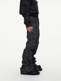 Itooh Hand-brushed Wax-coated Slim-fit Stacked Jeans