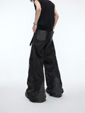 Itooh Deconstructed Metal Mesh Cutout Pants