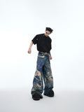 Itooh Vintage Digital Print Jeans