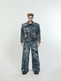 Itooh Heavy Design Graffiti Denim Suit