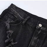 ITOOH Spider Black Denim Jeans