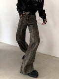 Itooh American Distressed Pleated Jeans