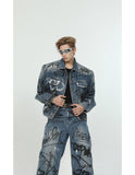 Itooh Heavy Design Graffiti Denim Suit