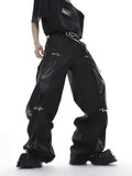 Itooh Double Adjustable Button Trousers