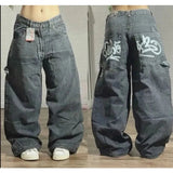 ITOOH 2024 American New Diversified Washed Retro Gradient Baggy Jeans Men And Women Y2K Fashion Casual Gothic High Waist Wide Trousers