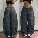 ITOOH 2024 American New Diversified Washed Retro Gradient Baggy Jeans Men And Women Y2K Fashion Casual Gothic High Waist Wide Trousers