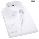 ITOOH 4XL 5XL 6XL 7XL 8XL Large Size Men&#39;s Business Casual Long Sleeved Shirt White Blue Black Smart Male Social Dress Shirts For Plus