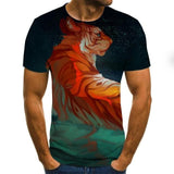 ITOOH 3D printe Animal tiger Lion face man T- Tshirt New loose lion casual majestic summer fashion shirt Harajuku oversized t shirt