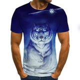 ITOOH 3D printe Animal tiger Lion face man T- Tshirt New loose lion casual majestic summer fashion shirt Harajuku oversized t shirt