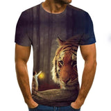 ITOOH 3D printe Animal tiger Lion face man T- Tshirt New loose lion casual majestic summer fashion shirt Harajuku oversized t shirt