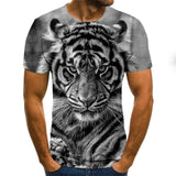 ITOOH 3D printe Animal tiger Lion face man T- Tshirt New loose lion casual majestic summer fashion shirt Harajuku oversized t shirt