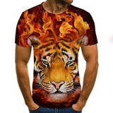 ITOOH 3D printe Animal tiger Lion face man T- Tshirt New loose lion casual majestic summer fashion shirt Harajuku oversized t shirt