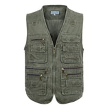 ITOOH 8XL 9XL 10XL New Male Casual Summer Big Size Cotton Sleeveless Vest With Many 16 Pockets Men Multi Pocket Photograph Waistcoat