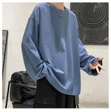 ITOOH 100% Cotton Oversize  Men&#39;s Women T-shirt Man Long sleeves Pure Color Men t shirt T-shirts For Male Female Tops