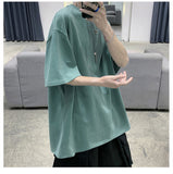 ITOOH 100% Cotton Five Half Sleeve Men&#39;s Women Summer T-shirt Loose Short-sleeved Casual Basic Shirt O Neck Solid Color Oversize