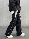 ITOOH Y2K Black Cargo Casual Pants